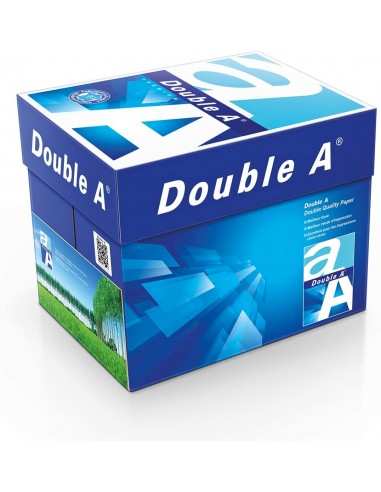 Carta Double A - Formato A5 - 148x210mm, 500fogli, 80g/m (Pack 10 risme) -  Ideale per ricette mediche