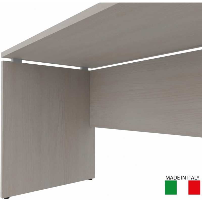 Scrivania 140 x 80 Frassino Virgilio con piano e gambe in legno Kamos - PRONTA CONSEGNA