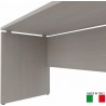 Scrivania 140 x 80 Frassino Virgilio con piano e gambe in legno Kamos - PRONTA CONSEGNA