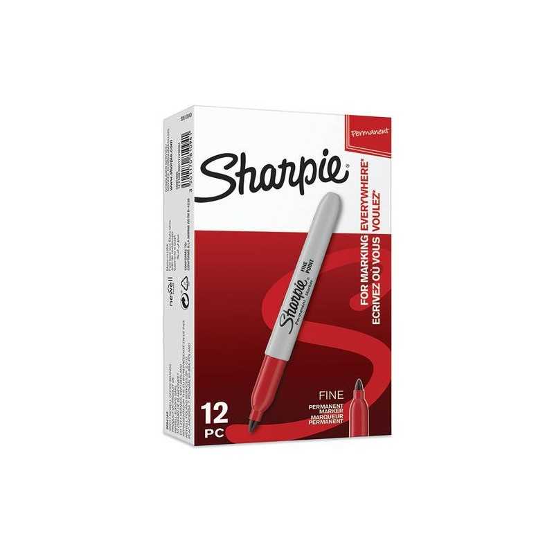 Sharpie - Marker indelebile punta fine - colore Rosso