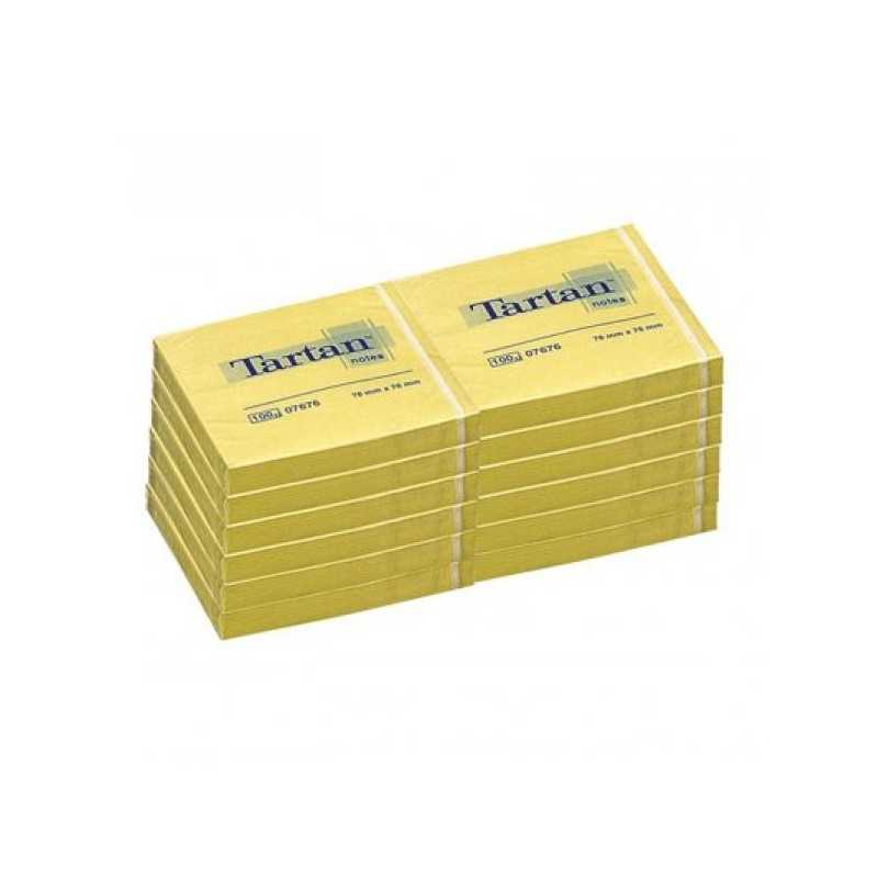 Post-it 76x76 100 fogli 63gr - colore Giallo - conf. da 12pz